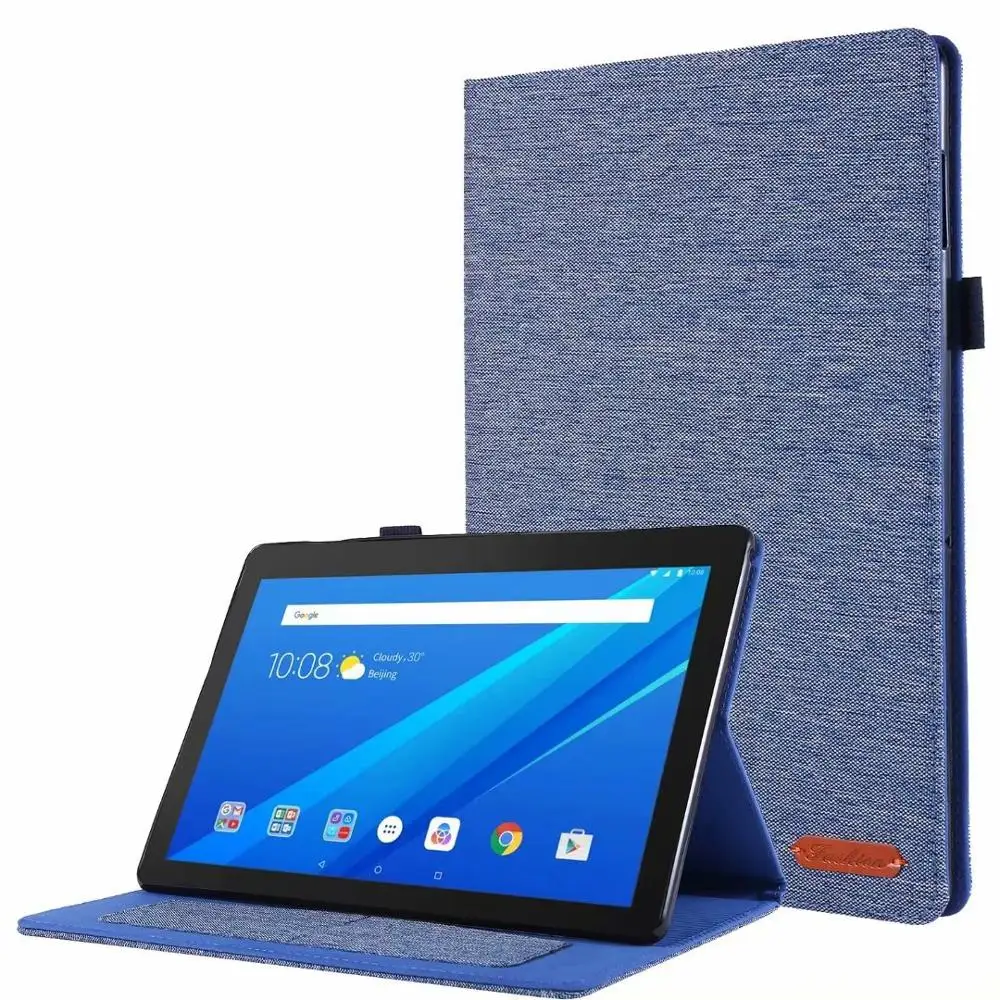 Чехол для планшета lenovo Tab E10 10,1, чехол Funda TB-X104F TB X104F TB-X104L, тонкий магнитный складной чехол-подставка из искусственной кожи+ пленка+ ручка - Цвет: CASE