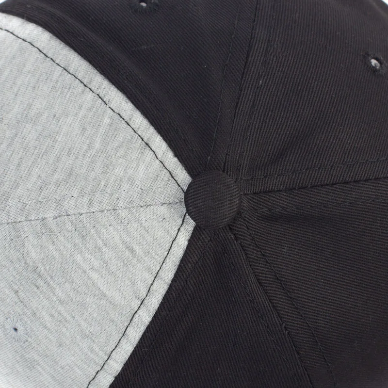 Women's Casual Baseball Cap Black Grey Snapback Cap for Men and Women Solid Color Bone Hat Gorros Mujer Invierno BP051