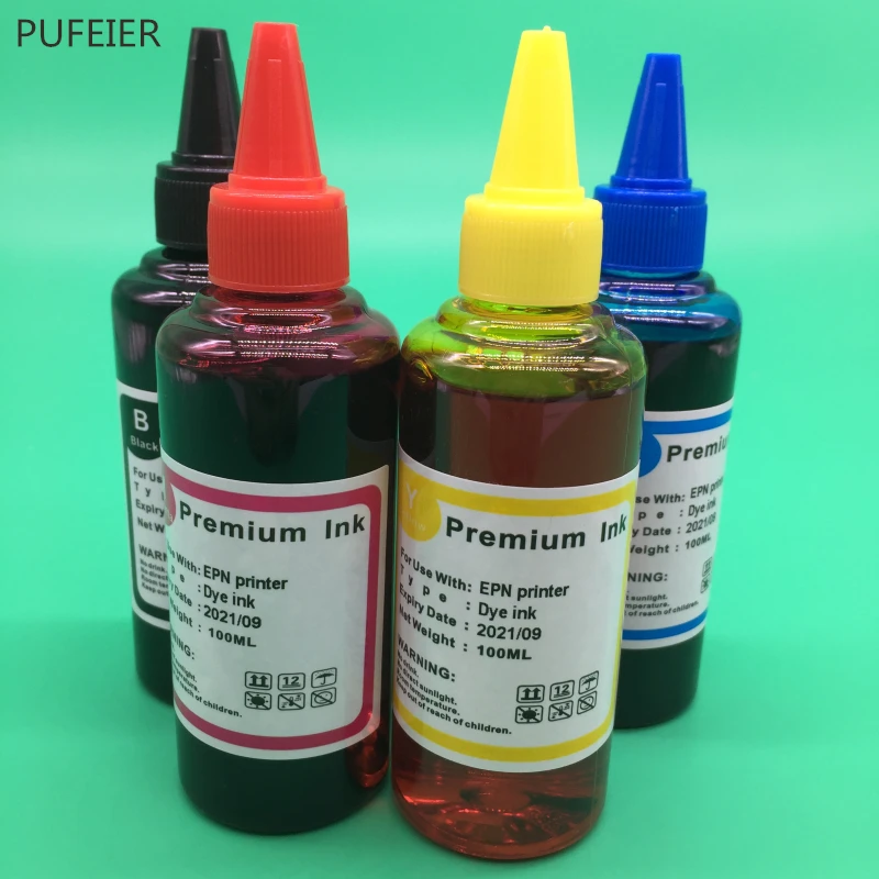 4 шт. T0711 чернила на основе красителя для Epson SX410 SX610FW SX600FW SX205 SX215 SX105 SX405 BX310FN BX300F BX3450F