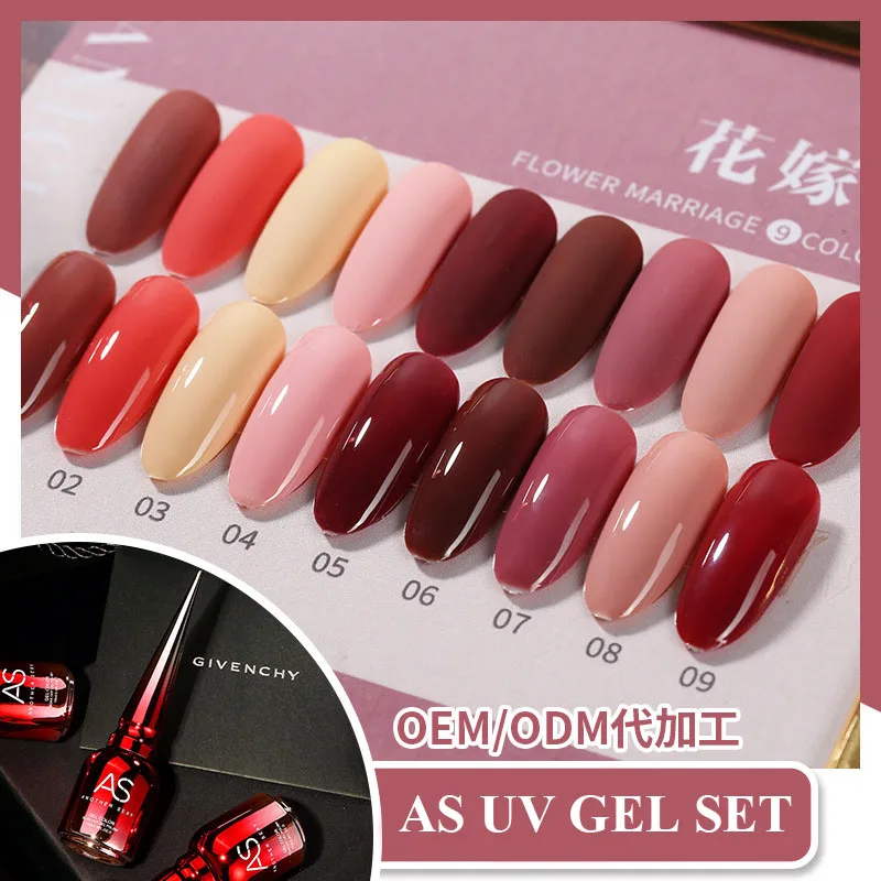 

9 pcs Nail UV Nail Gel Polish Sets 15ml New 9 Colors Nails Art Gel Varnish Sets Professional Salon Manicure nail UV Lacquer Set