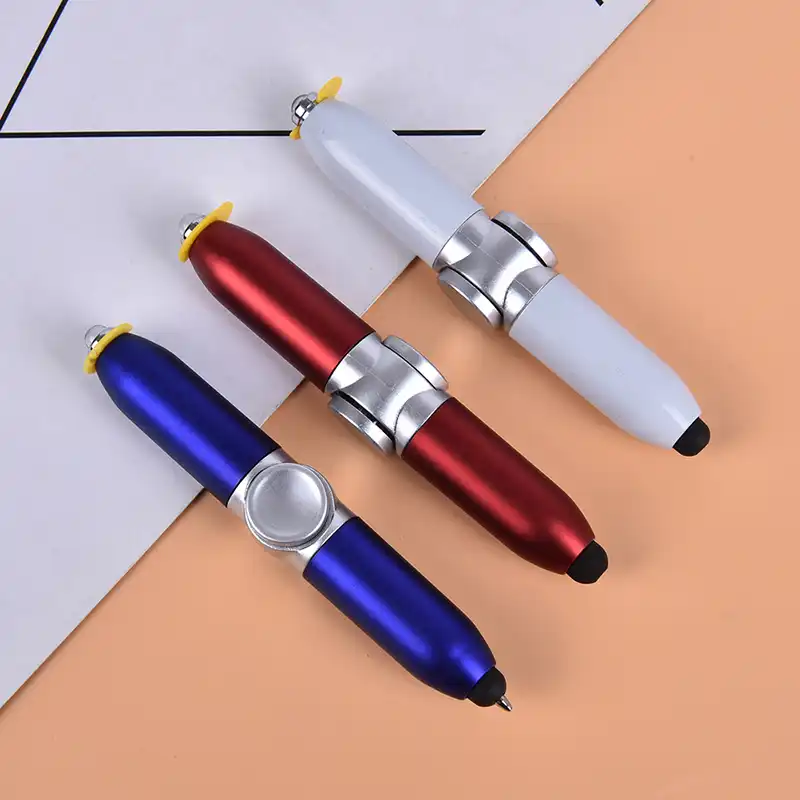 Desk Lamp Shaped Novelty Ballpoint Pen Blue Ink Pens Mini Creative Random Color