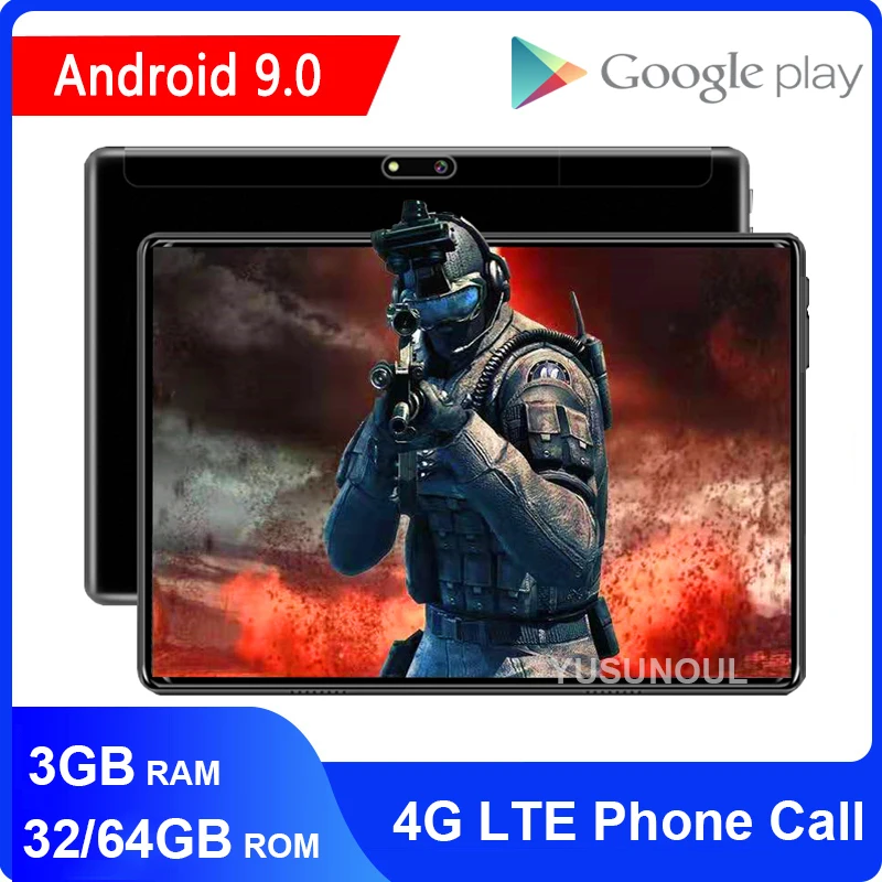 Чудесно подходит для видео игр Новый Android 9 0 10 дюймов планшет 4 аппарат не привязан