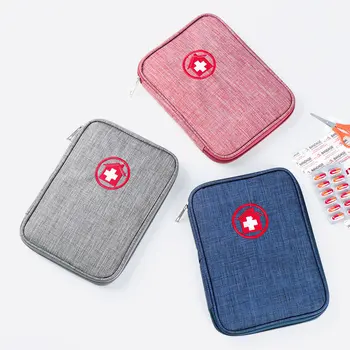 

Portable dual-use document bag Passport bag Medical bag Travel First Aid kit home Emergency Survival Pill Case Storage