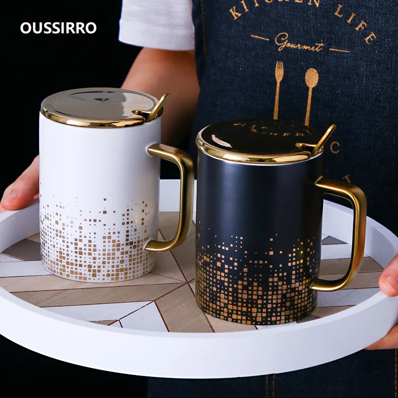 Европейская керамическая кружка OUSSIRRO s кофейные кружки в ретро стиле креативная