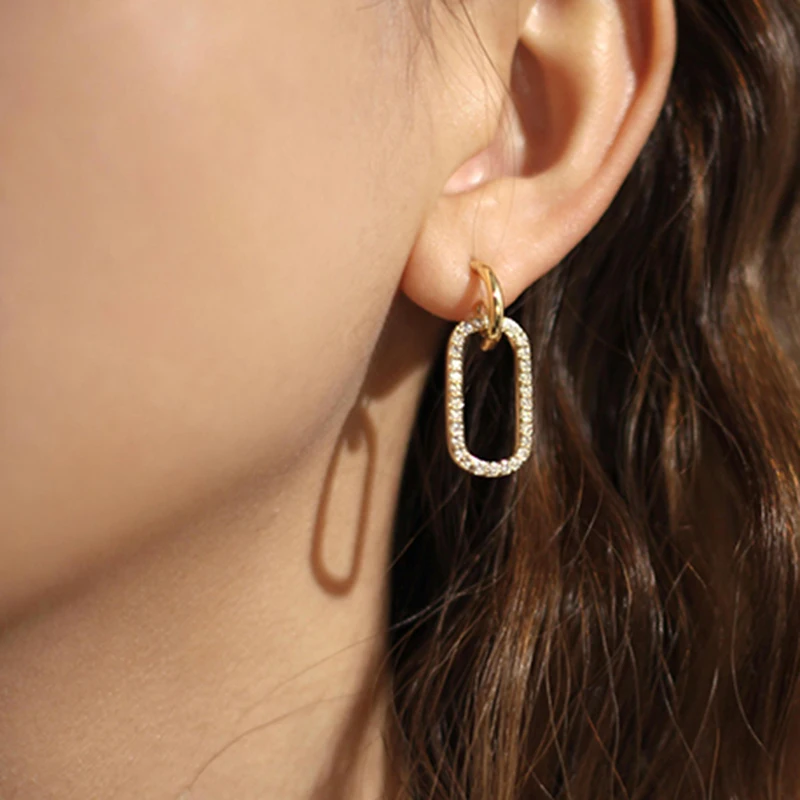 Модные геометрические висячие серьги YMYW характерные Прозрачные Серьги с