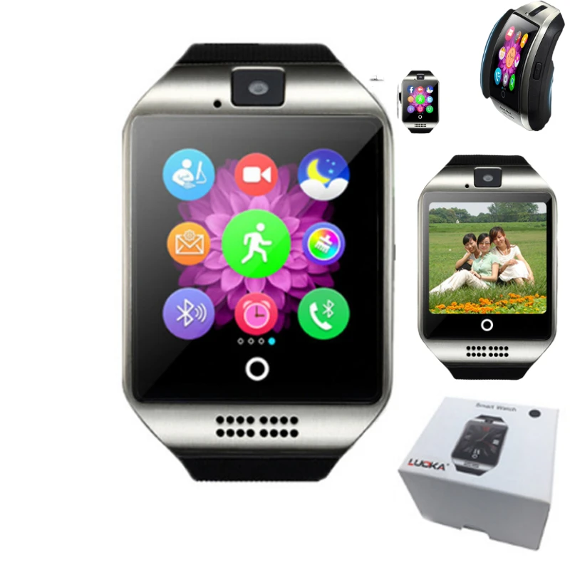 

Reloj Q18 Smart Watch 2020 Support TF Sim Card Touch Screen with Camera Bluetooth Sport Smartwatch Android zeblaze gts