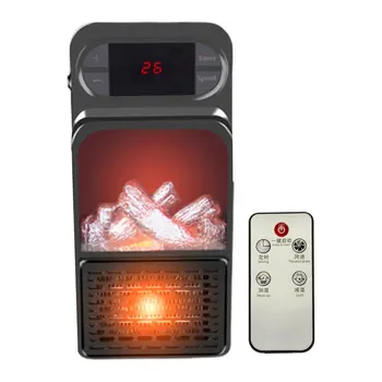

3d Simulation Flame Heater Fast Hot Portable Mini Air Conditioning Fan Home Desktop Heater New US/EU