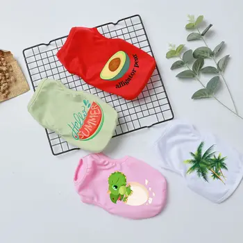 

Spring Summer Pet Clothes Dog Clothing&Shoes Pet Vest T-shirt Pet Products Summer Dog Clothes Vest Shirt French Bulldog Teddy