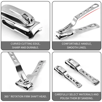 

Nail Clippers with Rotating Swivel Head Fingernail Toenail Cutte-r High Precise Manicure Pedicure Care Trimmer Tool new