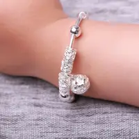 2Pcs Adjustable Infant Baby Embossing Bell Bangle Hand Bracelet Jewelry gift for praying for Cute Child Baby Bangles 2020 New 2