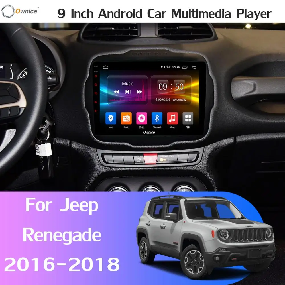360 ° панорамный 4G WiFi Android 9,0 8Core 4+ 64G Автомобильный мультимедийный плеер SPDIF DSP CarPlay gps радио для Jeep Renegade