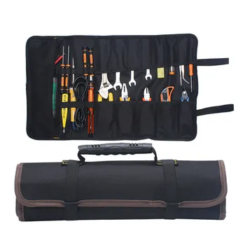 

DANIU Portable Tool Storage Bag Oxford Canvas Chisel Waterproof Roll Bag Repair Organizer Instrument Case 585x355mm