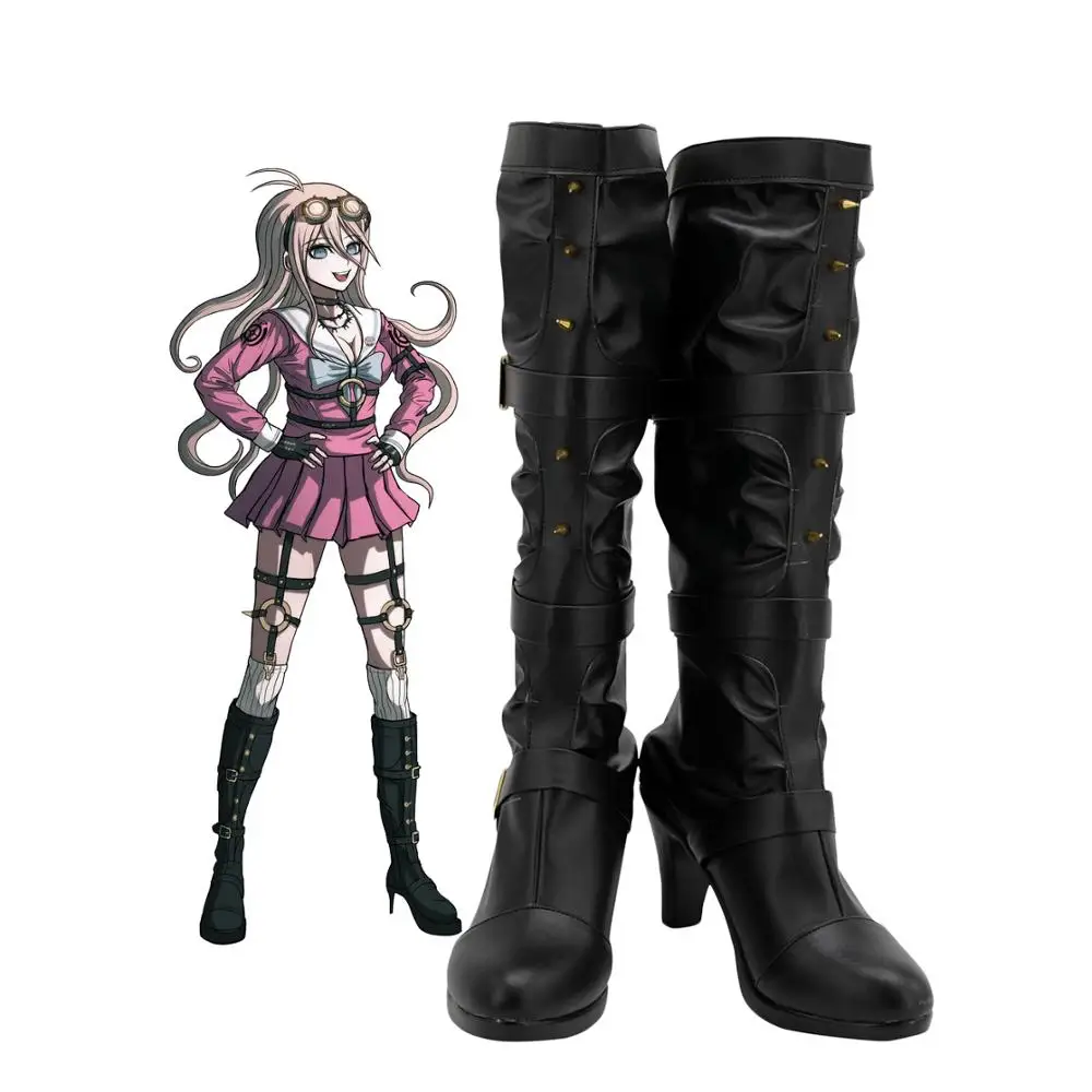 

Danganronpa V3: Killing Harmony Miu Iruma Cosplay Boots High Heel Shoes Custom Made for Unisex