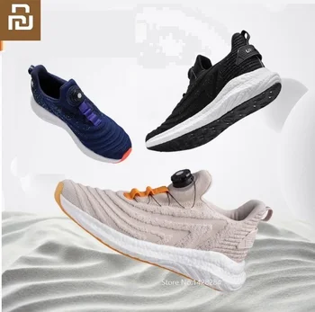 

Youpin New Uleemark men Smart Spin button Cushioning running shoes Flying weaving Breathable Leisure Non-slip Sneakers