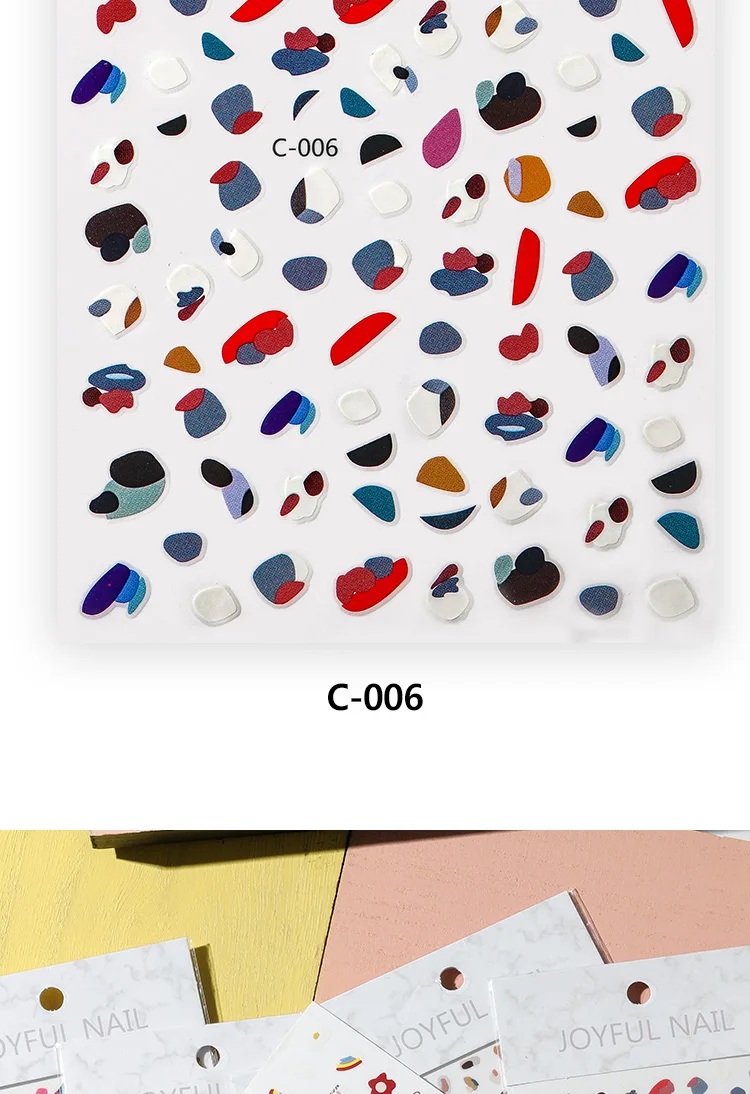 1 лист мультфильм граффити 3D дизайн ногтей перевод рисунка стикер s Doodle дизайн ногтей Радуга наклейка для ногтей для детей татуировка в форме цветка стикер s