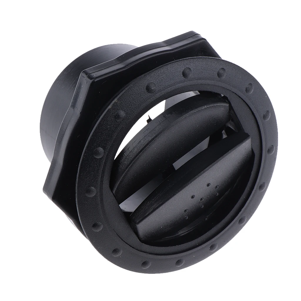 Black RV Marine Yacht Round Air Vent Outlet Grill Ventilation 70x45mm Black RV Marine Yacht Round Air Vent Outlet Grill Ventilation 70x45mm