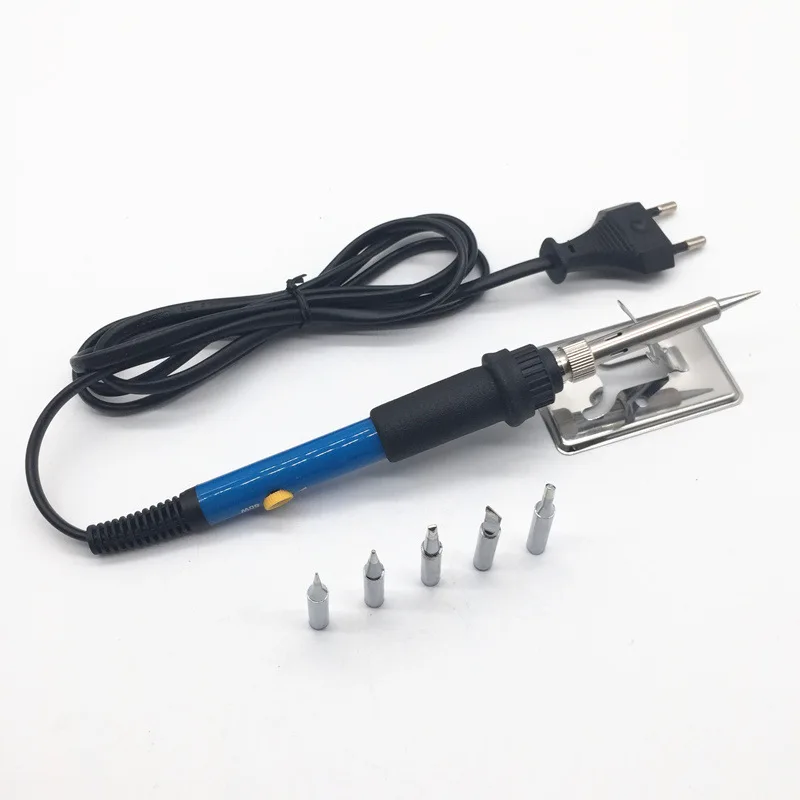 60W 110V/220V Electric Soldering Iron Suit Intelligent Constant Temperature Adjustable Tip Simple Bracket | Инструменты