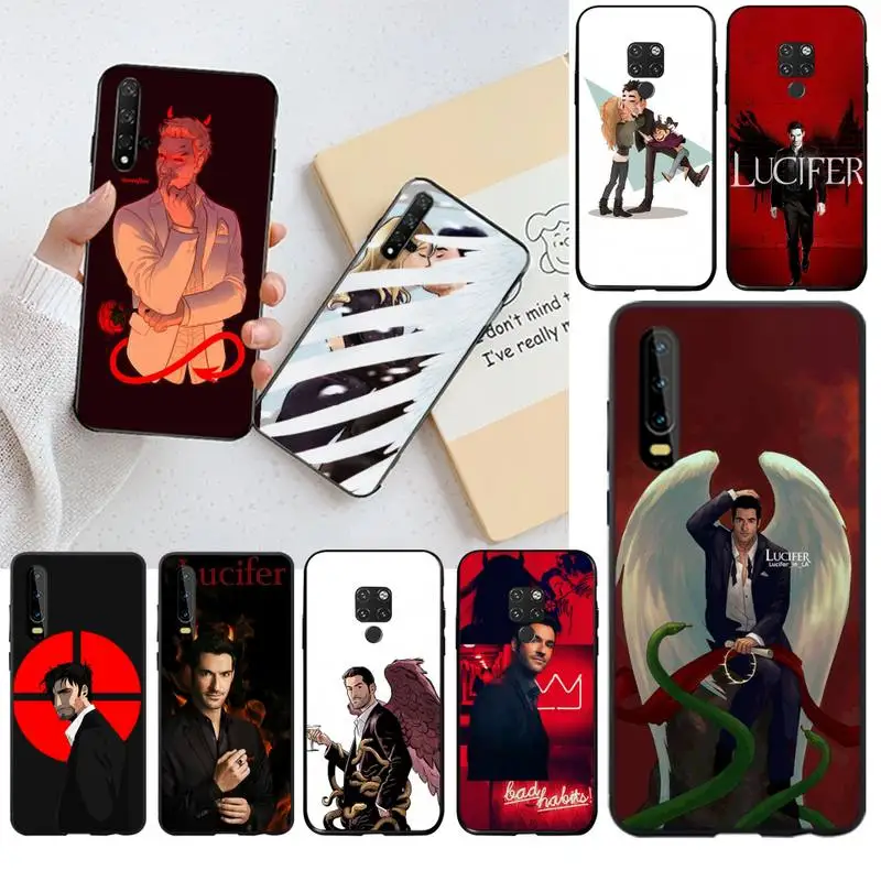 HPCHCJHM Люцифер том Эллис DIY Окрашенные Bling чехол для телефона Huawei P30 P20 lite Mate 20 Pro P Smart