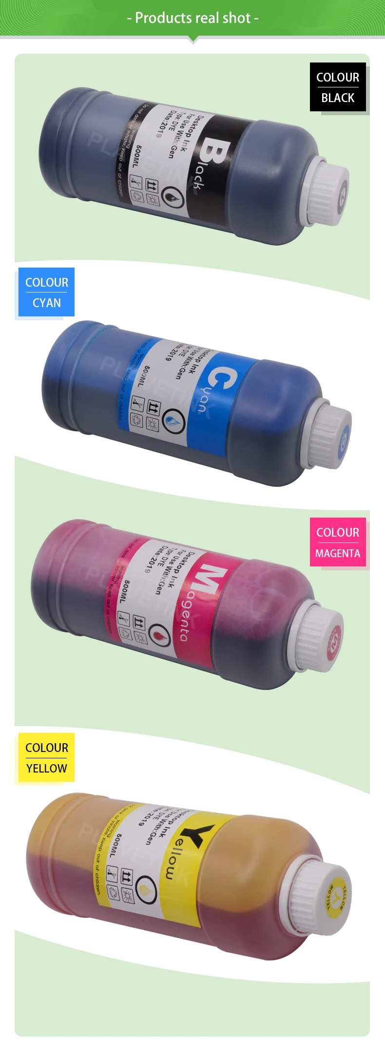 Plavetink 500 мл бутылки цветной струйный принтер комплекты для заправки чернил для Brother LC123 LC223 LC65 LC75 LC3219 СНПЧ бак заправка картриджа