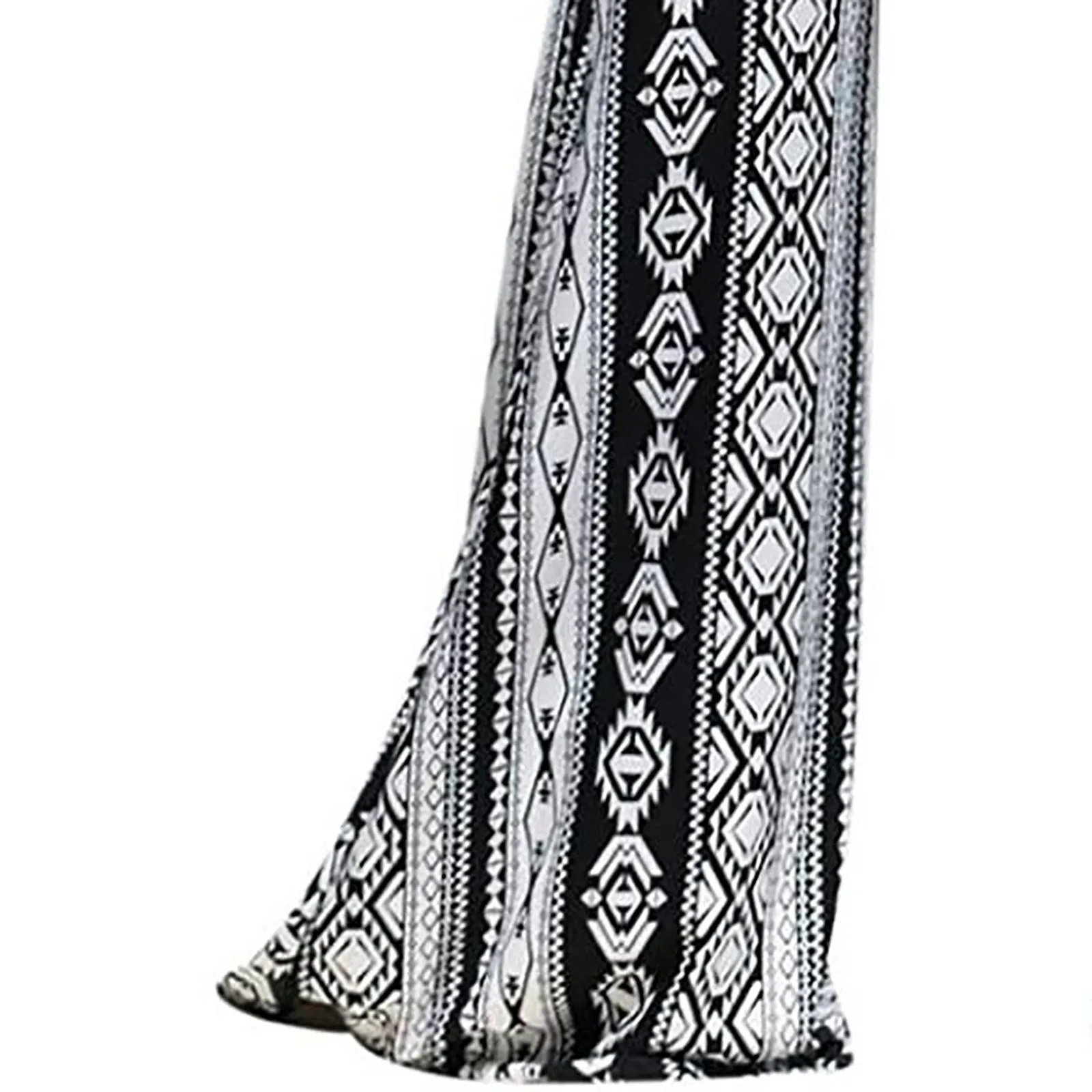 Vintage Women's pants Tight-fitting Hip Retro Print Big Bell-bottom wide leg Pant harajuku pants for women pantalon femme NEW