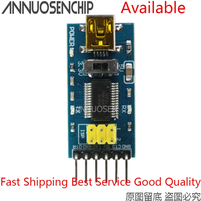 Базовая плата преобразователя для FTDI FT232RL USB в TTL последовательный IC-адаптер