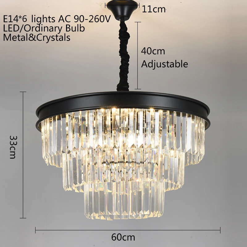 K9 светодиодный канделябр винтажный Американский арт деко хрустальный