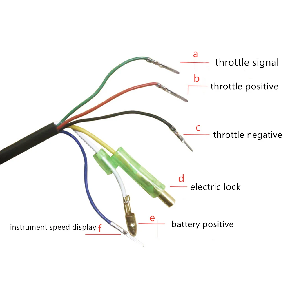 Electric Bike Twist Throttle 36V 48V Grip Speed Display for All Electric Bike/Scooter Brushless Controller electric bike throttle,electric bike parts,electric bike display