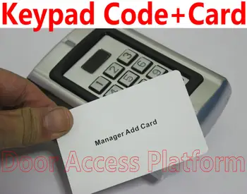 

Metal Case Standalone card to add or delete code+ Password input Metal access control machine,Door controller terminal machine