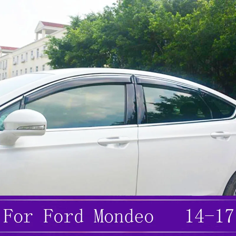 Акриловый+ АБС оконный козырек для Ford MONDEO MK5 боковой Winodow дефлекторы дождевик порога