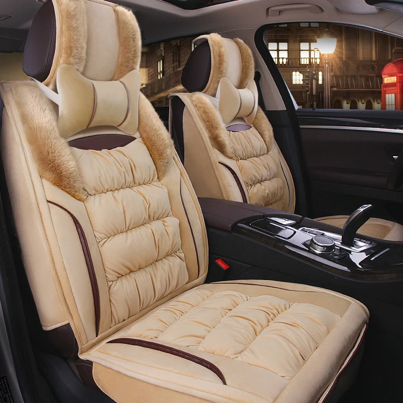 Warm Car Seat Cover Winter Cushion Auto Seats Covers for dacia dokker duster logan 2 daewoo gentra