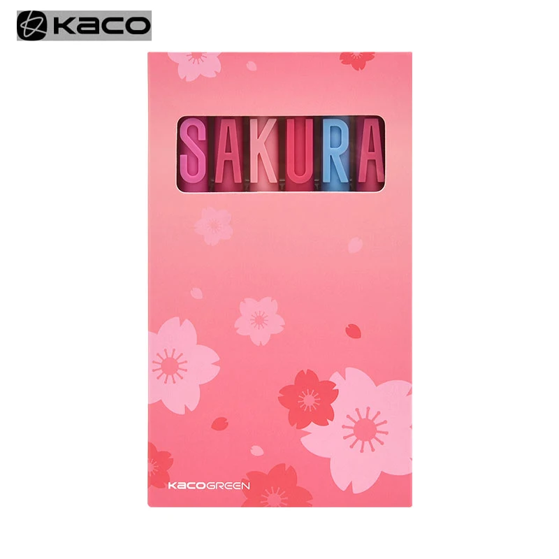 Youpin Новинка KACOGREEN SAKURA гелевая ручка Kaco Core прочная для подписи черная Заправка Shcool