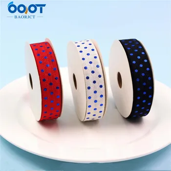

10yards 5/8'' Dot bronzing Ribbon Elastic Foldover Elastics Stretch Hair Ties Headbands for Baby Girls Hair Bow E-20514-1037