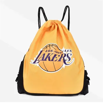 

Drawstring Bags Man Women Polyester String Drawstring Bag Promotional Sports Printed Backpack School Sport Basketball Bag
