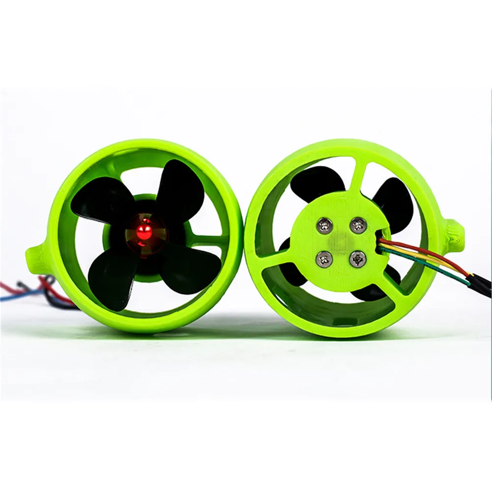 

12V-24V 20A Underwater Thruster Motor 4 Blades Propeller Propulsion Motor 30-200W Parts for ROV RC Bait Tug Boat Parts