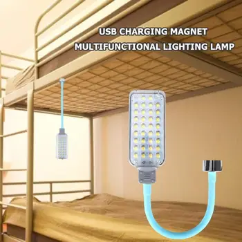

USB 34 LED Working Light Multi-purpose Magnet/Duckbill Clip Light Emergency Inspection Lamp EU Plug Portable Lighting