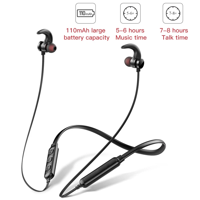 Беспроводные наушники с шейным ремешком, Bluetooth, наушники с защитой от пота, наушники для телефона