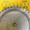 Dial clockwise round piece 360 degree stainless steel measuring instrument 94x8x1 4