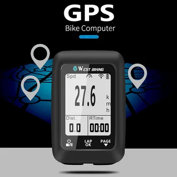 

WEST BIKING Bike GPS Code Table Speedometer Digital LCD Computer Bicycle Wireless Smart Speedometer Waterproof