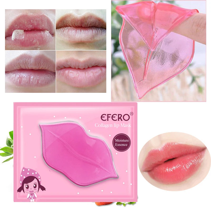 

EFERO Collagen Lip Mask Pads Patch for Lip Patches Moisturizing Exfoliating Lips Anti-wrinkle Plumper Pump Essentials Care TSLM1