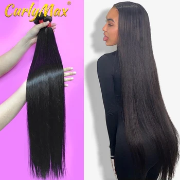 

Straight 8-40 Inch Brazilian Hair Weave Bundles Straight Long 100% Human Hair Brazilian Hair Weave1 3 4Bundles Thick Remy Hair