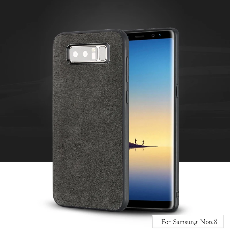 

LANGSIDI brand All-handmade genuine fur phone case For Samsung Note8 Comfortable touch all-inclusive phone case