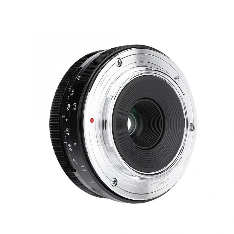 Lente para celular MEIKE 28 мм F2.8 APS-C объектив с ручным фиксированным фокусом для Fuji X Mount беззеркальных камер чечевица