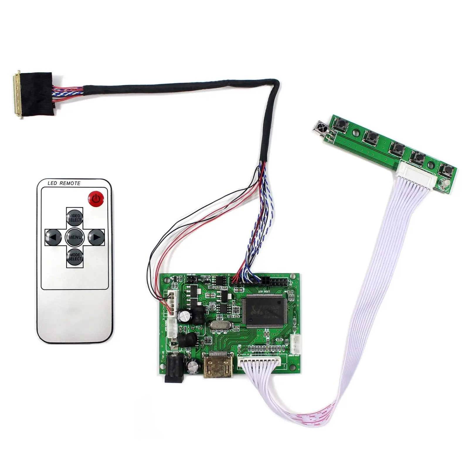 

LCD Controller Board Keyboard HDMI+VGA+AUDIO port For 15.6inch B156XW02 LP156WH2 1366x768 English,French,German,Spanish,Italian