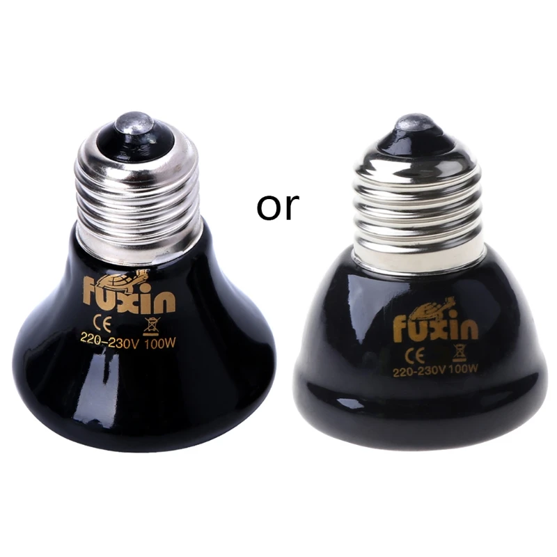25/50/75/100W para crianza de reptiles emisor cerámico calefacción calentador de bulbo de lámpara de luz