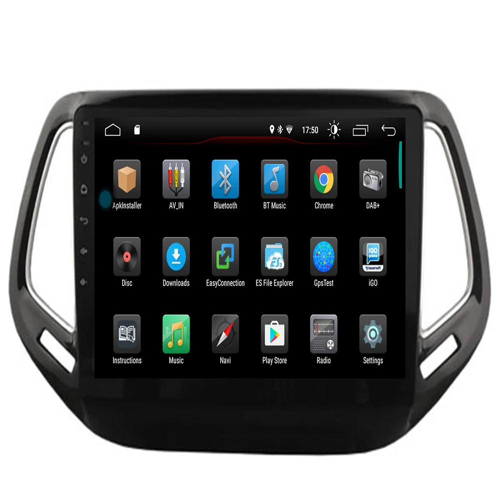 Discount Android 9.0 2.5D car dvd For JEEP Compass Patriot Radio 2017-2020 multimedia GPS Radio stereo gps navigation map camera 3