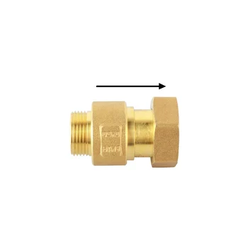 

1/2" 3/4" 1" 1-1/4" BSP Male To Female Thread Brass Swing Check Valve One Way Non-return Valve For Water