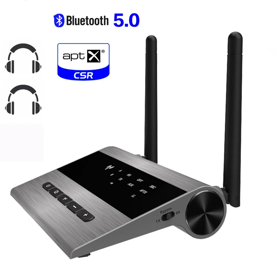 80 м дальность Aptx LL Bluetooth 5 0 аудио передатчик приемник обход 3 мм AUX Джек RCA SPDIF