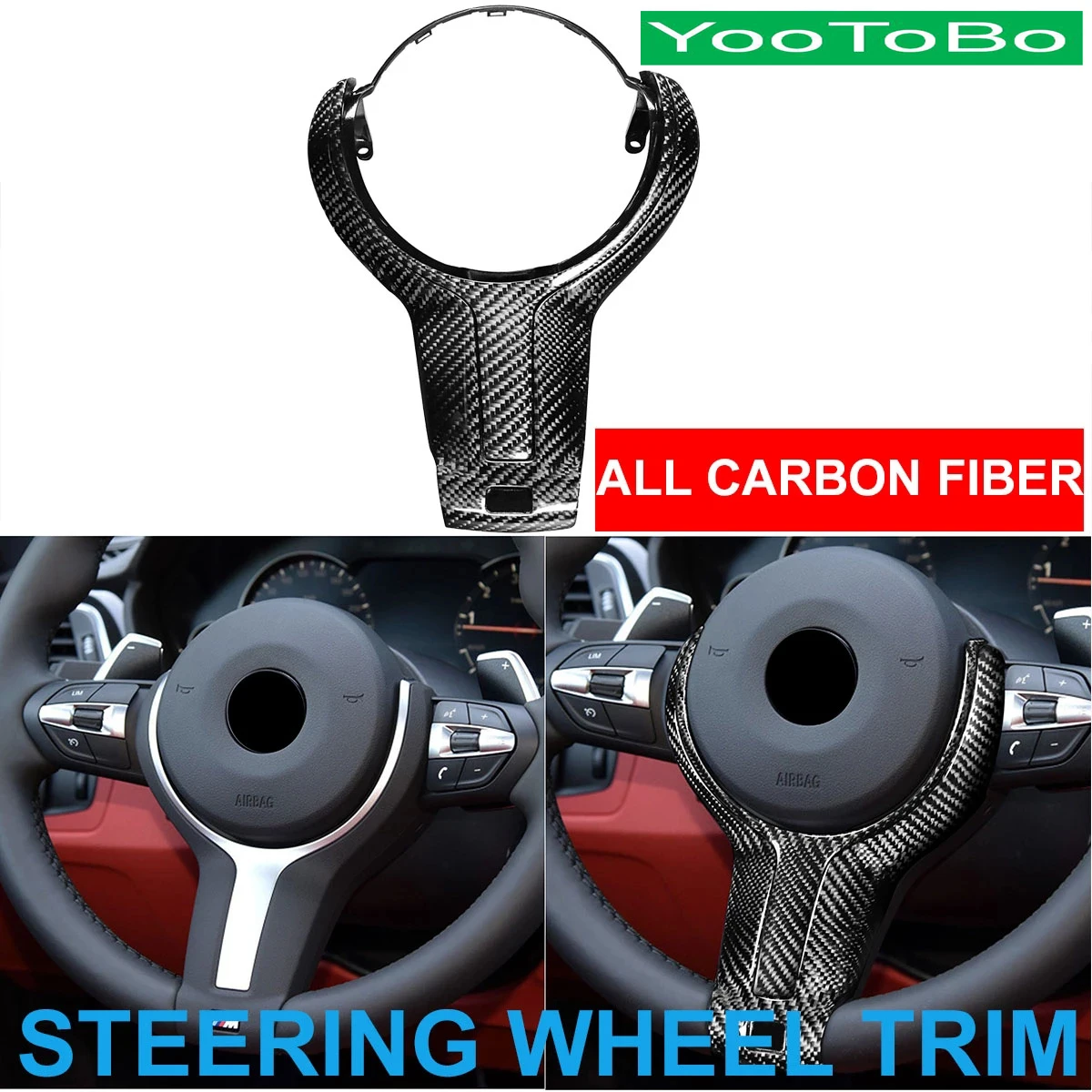 メーカー希望小売価格 車のハンドル用の完全なカーボンファイバーステアリングホイールカバー Bmwスポーツ用の交換部品f F22 F30 F31 F32 F36 F10m F06 F12 X5 F15 X6 F16 店舗 激安 Centerofhope Haiti Org