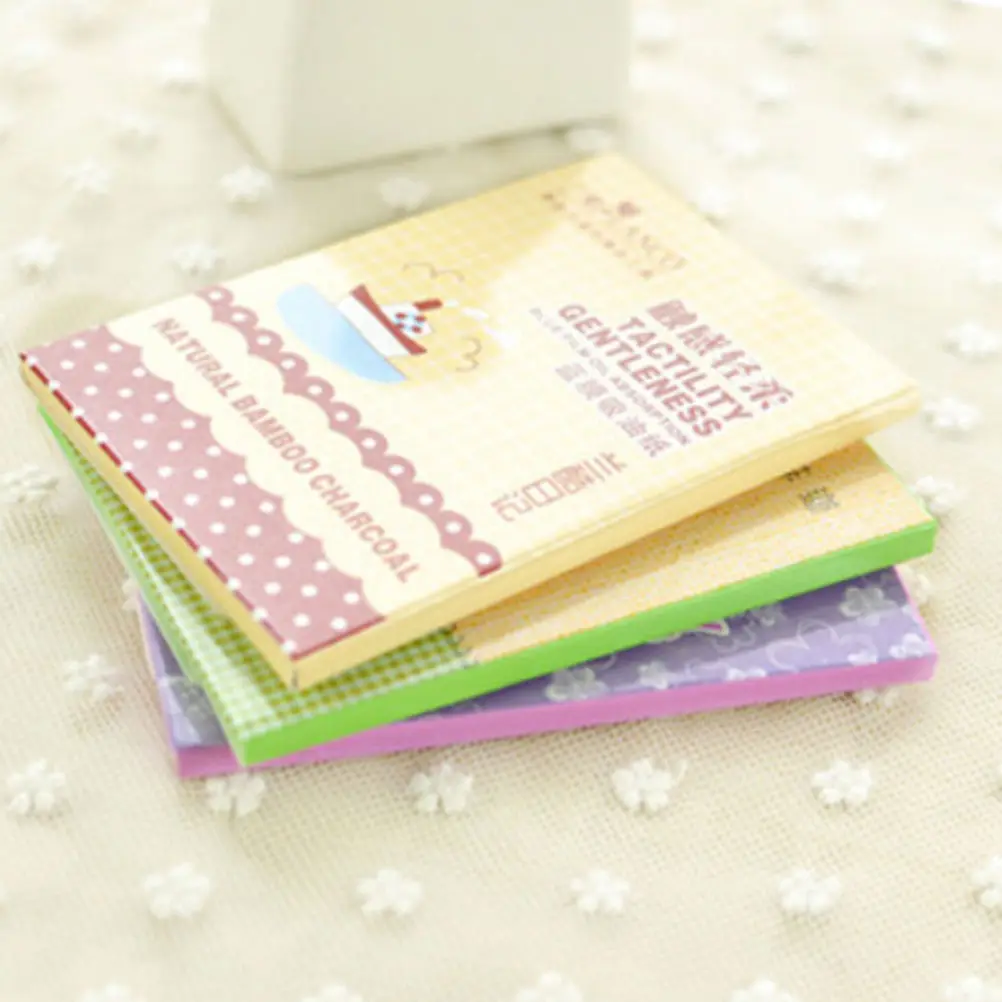 1 Pack Cute Facial Oil Control Absorption Film Tissue Paper Pulp Makeup Blotting Random | Красота и здоровье