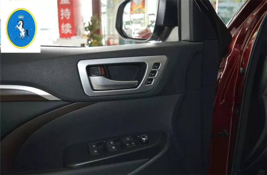 Yimaautotrim для Toyota Highlander Kluger ABS Авто Аксессуары Внутренняя дверь Потяните дверная ручка крышка чаши отделка